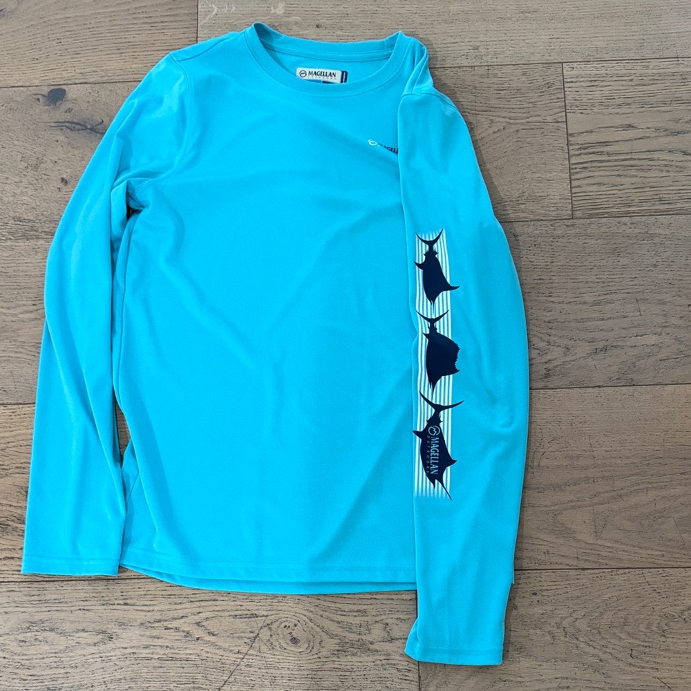 Magellan Outdoors Blue Classic Fit Shirt